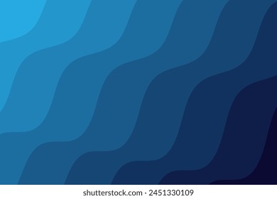 Diseño de Anuncio de estilo dinámico con Elementos degradados azules. Ilustraciones creativas para carteles, Sitios web, portadas, anuncios, saludos, tarjetas, redes sociales y promociones. Ilustración vectorial.