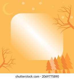 Dynamic style banner design from crismas concept. Orange elements with gradient. Creative illustration for poster, web, landing, page, cover, ad, greeting, card, promotion.