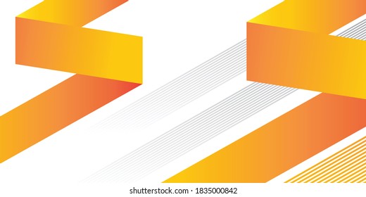 Dynamic style banner design with fluid orange gradient elements and silver line stripes. Creative illustration for poster, web, landing, page, cover, ad, greeting, card, social media, promotion