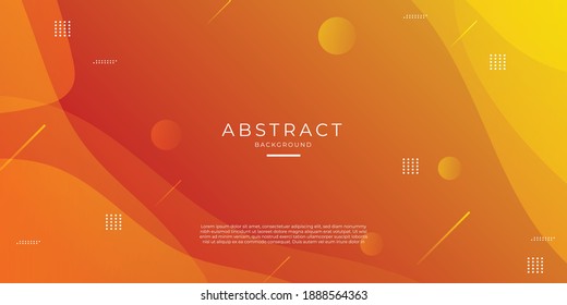 Dynamic style banner design from fresh orange fruit concept. Orange elements with fluid gradient. Creative illustration for poster, web, landing, page, cover, ad, greeting, card, promotion