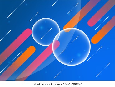 Dynamic style banner design from fruit concept. Orange elements with fluid gradient. Creative illustration for poster, web, landing, page, cover, ad, greeting, card, promotion.