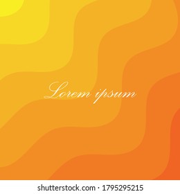 Dynamic style banner design from fruit concept. Orange elements with fluid gradient. Creative illustration for poster, landing, page, greeting, card, promotion.