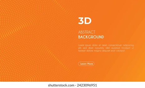 Dynamic style banner design from fruit concept. Orange elements with fluid gradient. Creative illustration for poster, web, landing, page, cover, ad, greeting, card, promotion.

