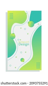 Dynamic style banner design of natural concept. Yellowish green and light blue elements with liquid gradient. Creative illustration for poster, web, landing, page, cover, advertisement, greeting, card