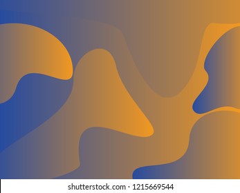 Dynamic style banner design. Orange elements with fluid gradient. Creative illustration for poster, web, landing, page, cover, ad, greeting, card, promotion.