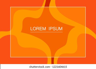 Dynamic style banner design from orange concept. Orange elements. Creative illustration for poster, web, landing, page, cover, ad, greeting, card, promotion.