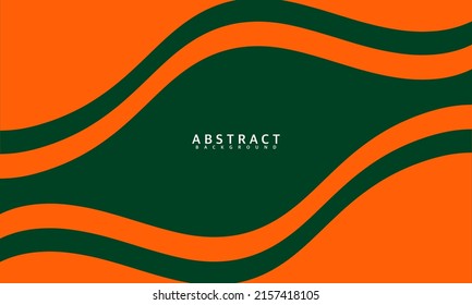 Dynamic style banner design of orange and green Elements concept with liquid gradient. Creative illustration for poster, web, landing, page, cover, advertisement, greeting, card, promotion.