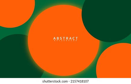 Dynamic style banner design of orange and green Elements concept with liquid gradient. Creative illustration for poster, web, landing, page, cover, advertisement, greeting, card, promotion.