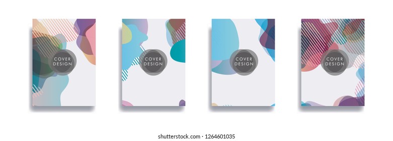 Dynamic style banner design set with fluid gradient elements. Creative illustration for poster, web, landing, page, cover, ad, greeting, card, social media, promotion.