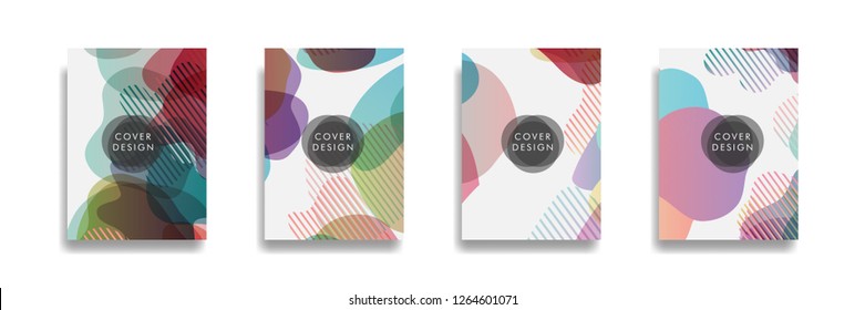 Dynamic style banner design set with fluid gradient elements. Creative illustration for poster, web, landing, page, cover, ad, greeting, card, social media, promotion.