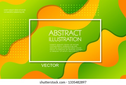 Dynamic style color wave banner design. Color elements with fluid gradient. Creative vector illustration for web, poster, landing, page, cover, card, promotion.