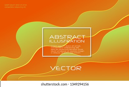 Dynamic style color wave banner design. Color elements with fluid gradient. Creative vector illustration for web, poster, landing, page, cover, card, promotion.