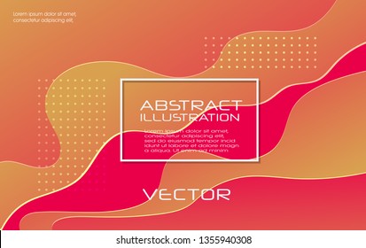 Dynamic style color wave banner design. Color elements with fluid gradient. Creative vector illustration for web, poster, landing, page, cover, card, promotion.