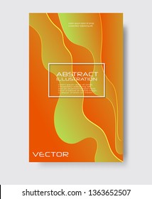 Dynamic style color wave banner design. Color elements with fluid gradient. Creative vector illustration for web, poster, landing, page, cover, card, promotion.