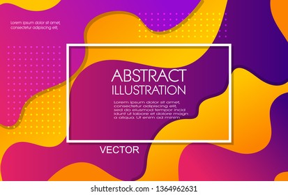 Dynamic style color wave banner design. Color elements with fluid gradient. Creative vector illustration for web, poster, landing, page, cover, card, promotion.