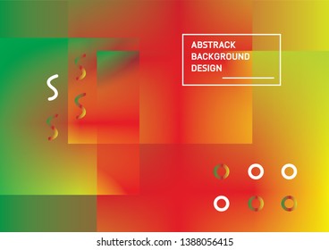Dynamic style poster design concept. Fluid elements with bright gradient. Creative illustration for banner, web, landing, page, cover, ad, greeting, card, promotion, print. 10 eps.