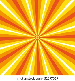 Dynamic sunburst colour explosion. Vector background.