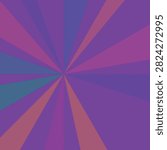 Dynamic sunburst vector with vivid purple, pink, and blue gradient rays radiating from a central point, abstract and modern.