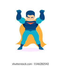 dynamic superhero vector male character action poses