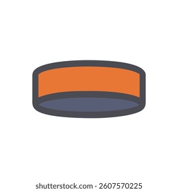 Dynamic Sweatband Icon for Fitness Activities. Design of Fitness and Gym Icons.