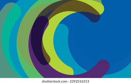 Dynamic Swirl Abstract Background Pattern - stock illustration