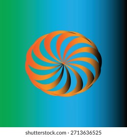 Design de vórtice de espiral dinâmico no plano de fundo gradiente