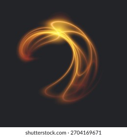 Dinâmico Roda de Luz Fluxo de Energia Dourado Dinâmico Roda Luminosa