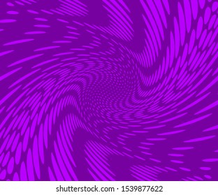 Dynamic template, backdrop. Modern futuristic pattern. Trendy halftone print. Brochure creative design. Minimal poster. Trendy purple cover design. Abstract vector twisted background. Wavy texture.