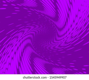 Dynamic template, backdrop. Modern futuristic pattern. Trendy halftone print. Brochure creative design. Minimal poster. Trendy purple cover design. Abstract vector twisted background. Wavy texture.