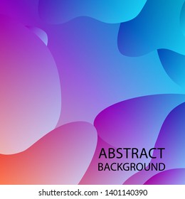 Dynamic texture background with fluid shapes modern concept - Vector