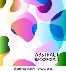 Dynamic texture background with fluid shapes modern concept - Vector