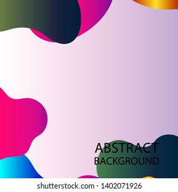 Dynamic texture background with fluid shapes modern concept - Vector