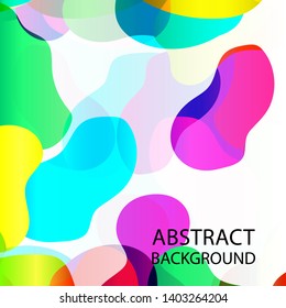 Dynamic texture background with fluid shapes modern concept - Vector
