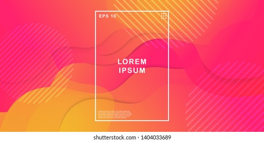 Dynamic texture background with fluid shapes modern concept. Creative geometric wallpaper. Trendy gradient shapes composition. Applicable for Banners, Placards, Posters, Flyers. Eps10 vector.