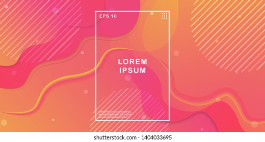 Dynamic texture background with fluid shapes modern concept. Creative geometric wallpaper. Trendy gradient shapes composition. Applicable for Banners, Placards, Posters, Flyers. Eps10 vector.