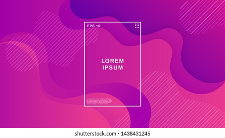 Dynamic texture background with fluid shapes modern concept. Creative geometric wallpaper. Trendy gradient shapes composition.