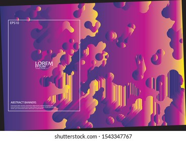 Dynamic texture background with pattern shapes modern concept. Creative geometric wallpaper. Trendy gradient shapes composition.
