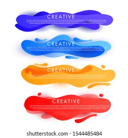 Dynamic texture design sale discount banner template with wave liquid shape. Can be used for wallpaper, template, poster, backdrop, book cover, brochure, leaflet, flyer, vector illustration