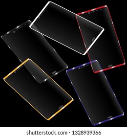 Dynamic textured background design in 3D style with orange color. EPS10 Vector background.