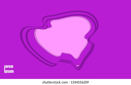 Dynamic textured background design in 3D style with purple color.Used for posters, placards, brochures, banners, web pages, headers, covers vector