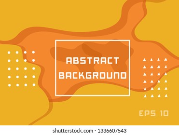 Dynamic textured background design in 3D style with orange color. EPS10 Vector background.