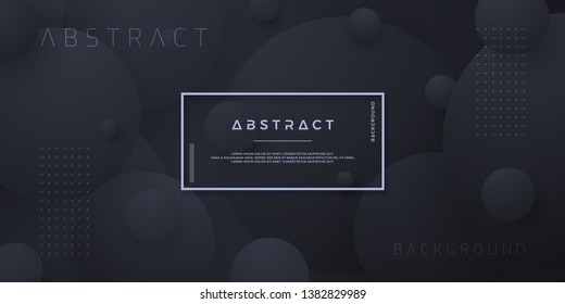 Dynamic textured background design in 3D style with black color. Can be used for posters, placards, brochures, banners, web pages, headers, covers, and other