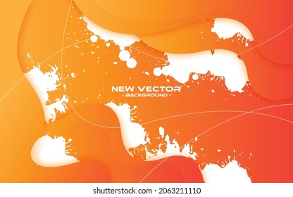 Dynamic textured background design in 3D style with orange color.