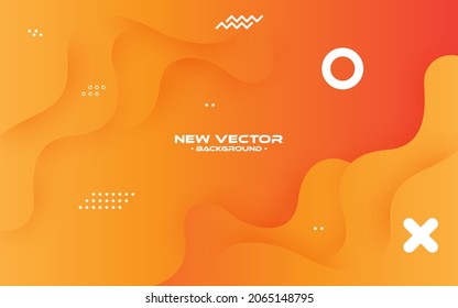 Dynamic textured background design in 3D style with orange color.