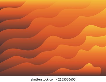Dynamic textured background design in 3D style with orange color. Modern pattern. EPS10 Vector