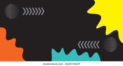Dynamic textured background design in 3D style in yellow, green, orange. Can be used for posters, placards, brochures, banners, web pages, headers, covers and more