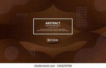 Dynamic textured background design  Abstract liquid background and brown gradient color  Modern vector templates 