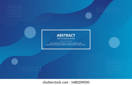 Dynamic textured background design. Abstract liquid background with blue gradient color. Modern vector templates.