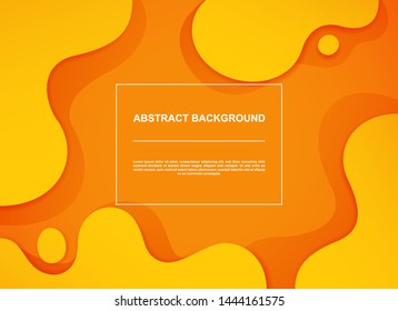 Dynamic textured background with orange color, vector illustration