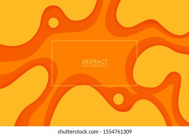 Dynamic textured background with orange color, vector illustration